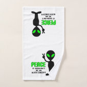 Peace Alien Bad Handdoek (Handdoek)