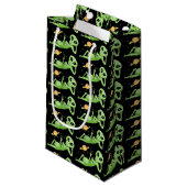 Peace Alien Gift Bag Klein Cadeauzakje (Voorkant Gekanteld)