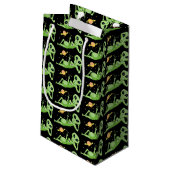 Peace Alien Gift Bag Klein Cadeauzakje (Achterkant Gekanteld)