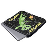 Peace Alien-laptop-Hoesje Laptop Sleeve (Voorkant onderkant)