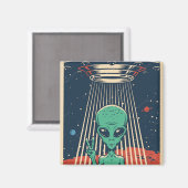 Peace Alien Magnet (Voorkant / Achterkant)
