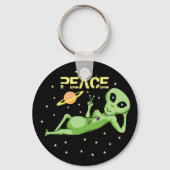 Peace Alien-Sleutelhanger Sleutelhanger (Voorkant)