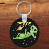Peace Alien-Sleutelhanger Sleutelhanger (Voorkant)