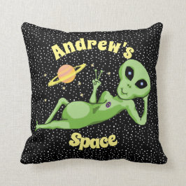 Peace Alien Square Pillow Kussen