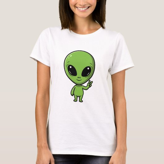 Peace Alien T-shirt (Voorkant)