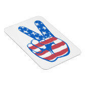 Peace American Flag Pattern Magneet (Rechterzijde)