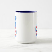 Peace American Flag Pattern Mok (Midden)