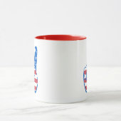 Peace American Flag Pattern Mok (Midden)