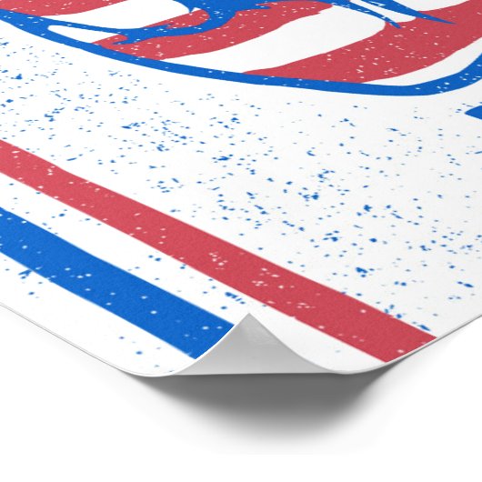 Peace American Flag Pattern Poster (Hoek)