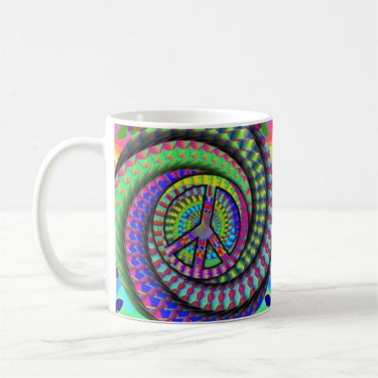 Peace and Flutterby Coffee Cup Koffiemok (Links)