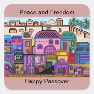 Peace and Freedom Passover Stickers