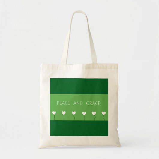 Peace and Grace Canvas tas (Voorkant)