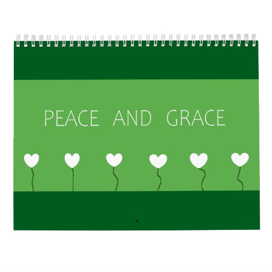 Peace and Grace Collectie Kalender (Achterkant)