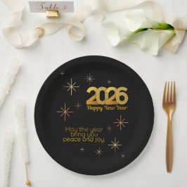 Peace and Joy 2026 Paper Plate Papieren Bordje
