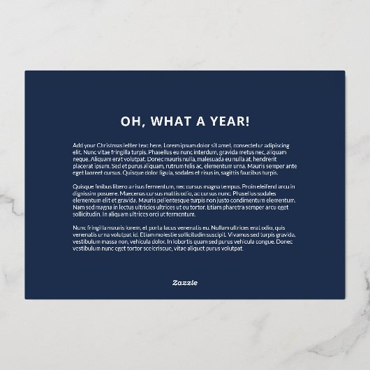 Peace and Joy Botanical Overlay Folie Feestdagenkaart (Achterkant)