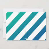 Peace and Joy Corner Blue Photo Holiday Card Feestdagenkaart (Achterkant)