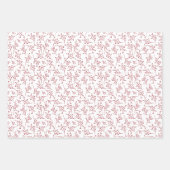 Peace and Joy Cranberry Holiday Photo Collage Inpakpapier Vel (Voorkant 3)