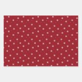 Peace and Joy Cranberry Holiday Photo Collage Inpakpapier Vel (Voorkant 2)