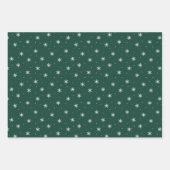 Peace and Joy Dark Green Holiday Photo Collage Inpakpapier Vel (Voorkant 2)