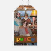 Peace and Joy Gift Label Cadeaulabel (Voorkant)