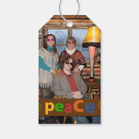 Peace and Joy Gift Label Cadeaulabel (Voorkant)