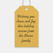 Peace and Joy Gift Label Cadeaulabel (Achterkant)