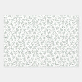 Peace and Joy Green Holiday Photo Collage Inpakpapier Vel (Voorkant 3)