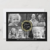 Peace and Joy-kerstfotokaart - stijl2 Feestdagenkaart (Voorkant)