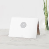 Peace and Joy Modern Calligraphy Red Script Photo Feestdagen Kaart (Achterkant)