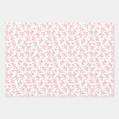 Peace and Joy Red Holiday Photo Collage Inpakpapier Vel (Voorkant 3)