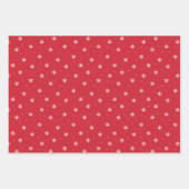 Peace and Joy Red Holiday Photo Collage Inpakpapier Vel (Voorkant 2)