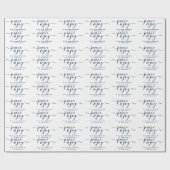 Peace and Joy Typography Moderne Kerstmis Cadeaupapier (Vlak)