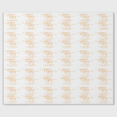 Peace and Joy Typography Moderne Kerstmis Cadeaupapier (Vlak)