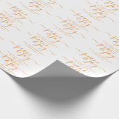 Peace and Joy Typography Moderne Kerstmis Cadeaupapier (Hoek)