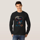 Peace and love be kind t-shirt (Voorkant volledig)