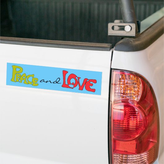 Peace and Love Bumpersticker (Op Truck)