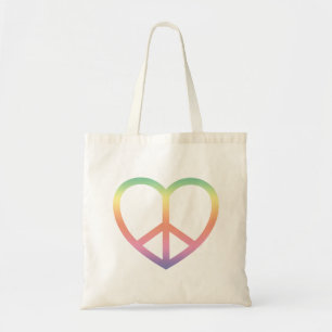 Peace and Love Canvas tas