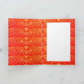 Peace and Love Daisy Hippie Boho Original Greeting Kaart (Binnen)