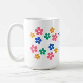 Peace and Love Floral Mug Koffiemok