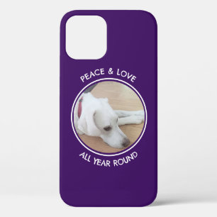 Peace and Love Het hele jaar door Foto van Dog Paa Case-Mate iPhone Case