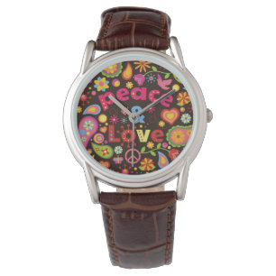 Peace and Love Hippie Horloge