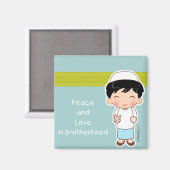 Peace and Love Magnet (Voorkant / Achterkant)