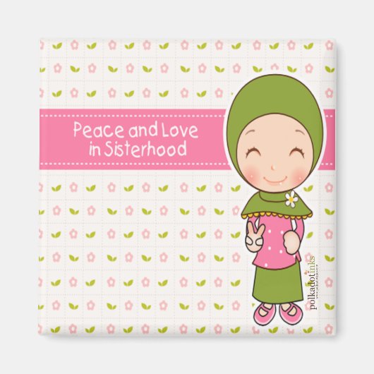 Peace and Love Magnet (Voorkant)