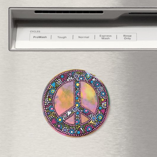 Peace and Love Magnet (Insitu (Vaatwasser))