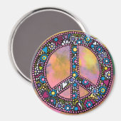 Peace and Love Magnet (Voorkant / Achterkant)