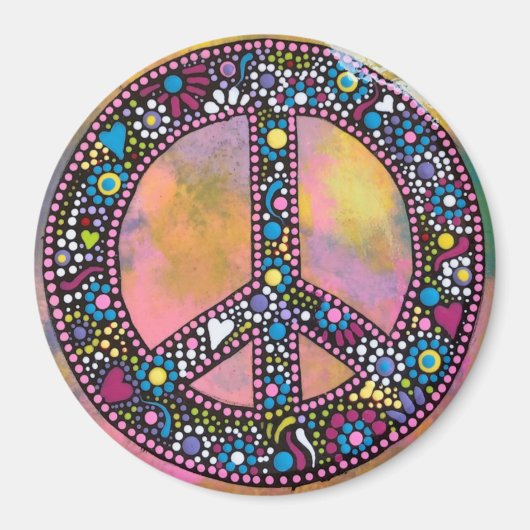 Peace and Love Magnet (Voorkant)