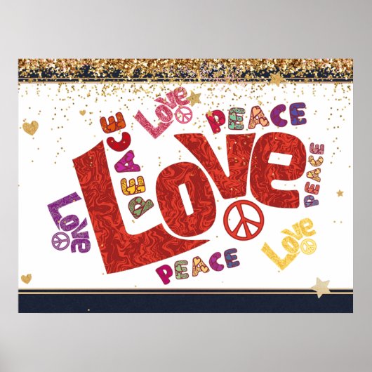 Peace and Love Mashup Poster (Voorkant)