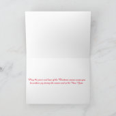 Peace and Love Painted Mini Pig Christmas Kaart (Binnen)