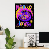 Peace and Love Poster (Thuiskantoor)