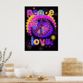 Peace and Love Poster (Keuken)